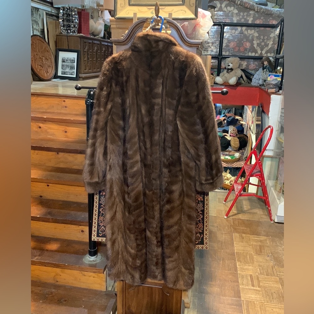Plus size 2X full length mink coat